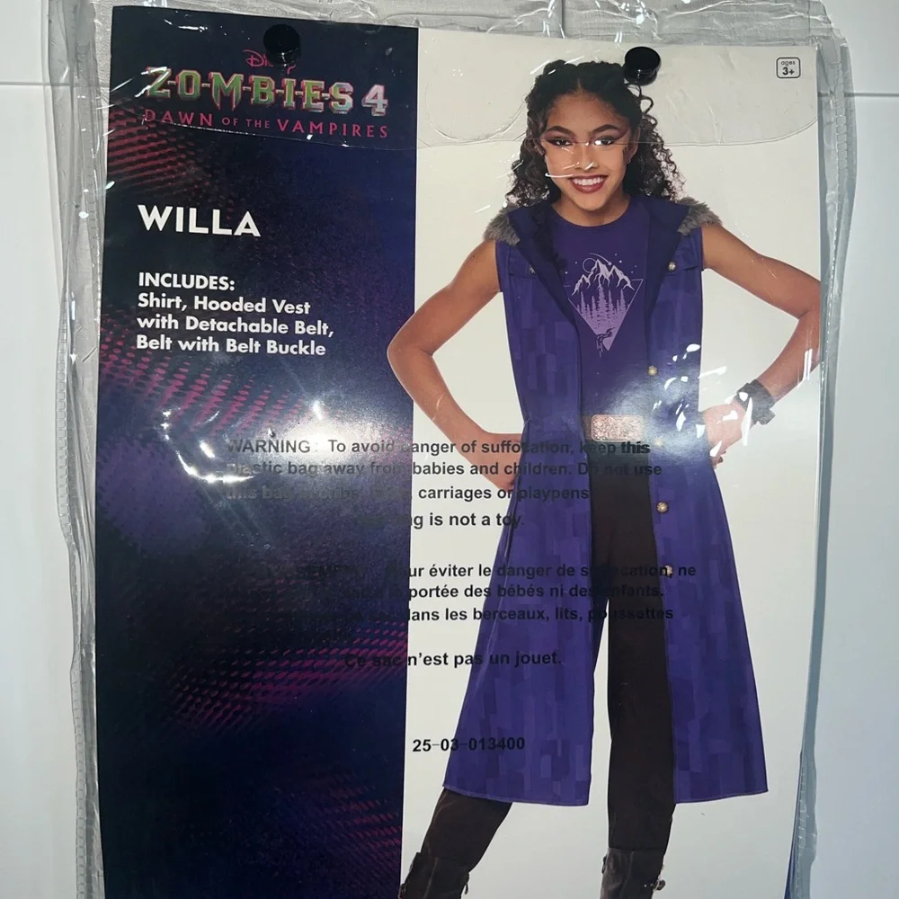 Disney Zombies 4: Dawn of the Vampires - Willa Costume (Child Medium 8-10)
